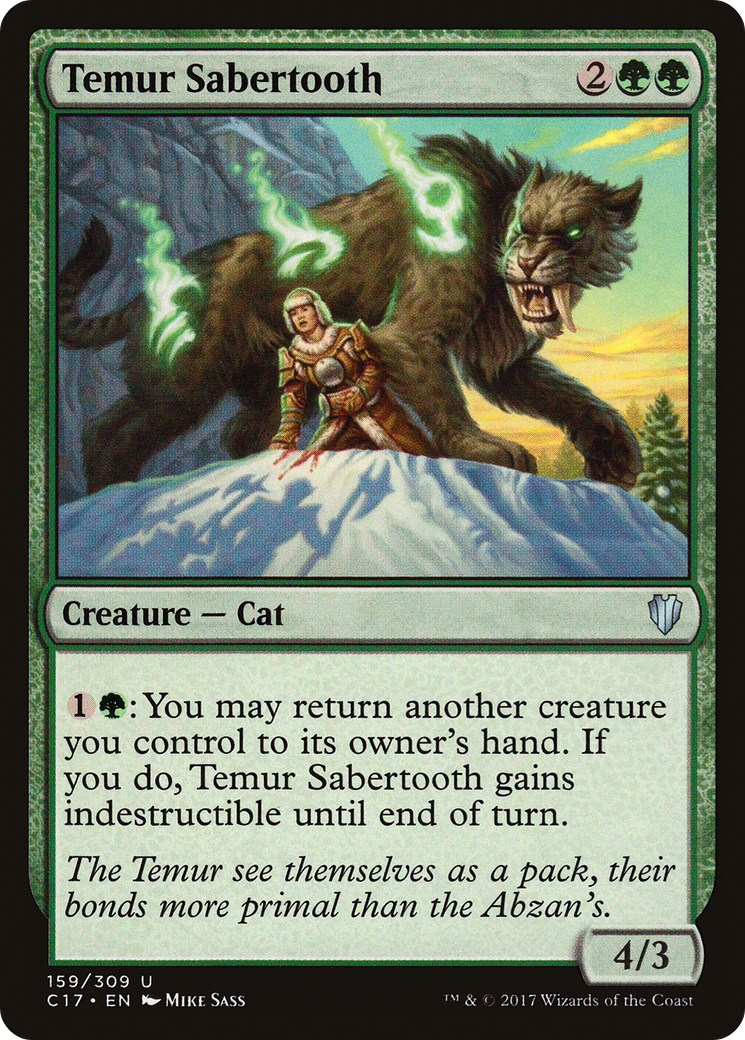 Temur Sabertooth (159) - Commander 2017