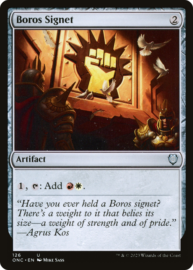 Boros Signet (126) - Phyrexia: All Will Be One Commander