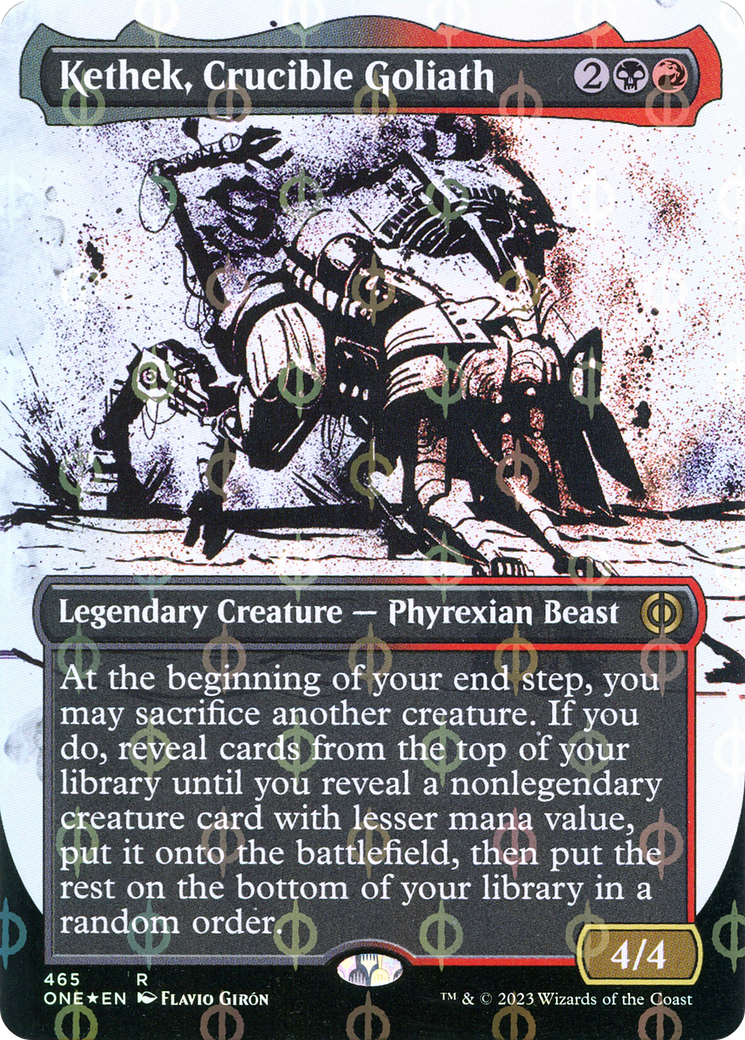 Kethek, Crucible Goliath (Showcase) (465) Foil - Phyrexia: All Will Be One