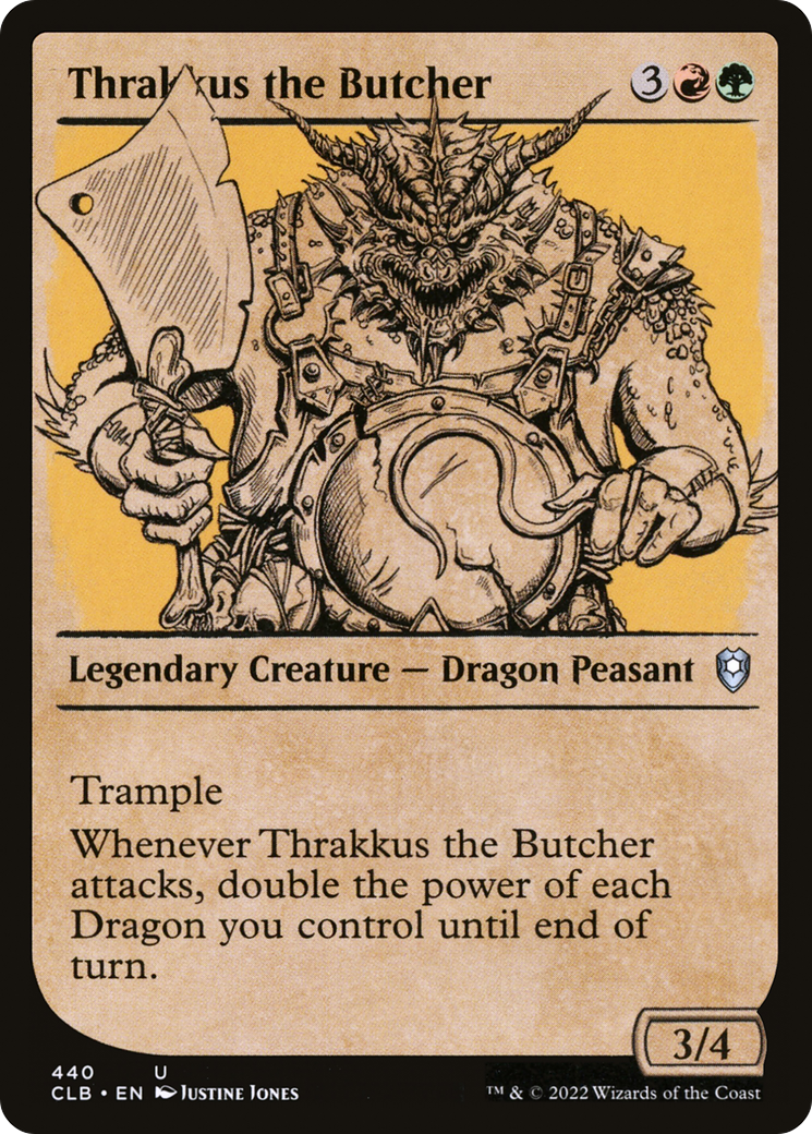 Thrakkus the Butcher (Showcase) (440) Foil - Commander Legends: Battle for Baldur's Gate