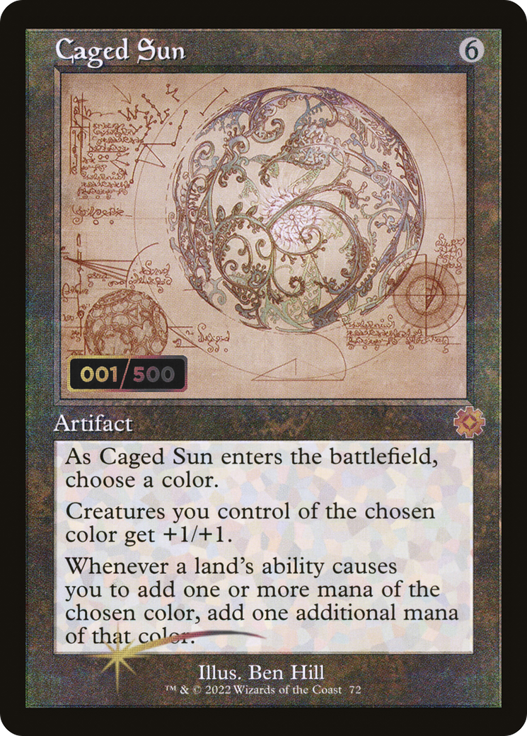 Caged Sun (Retro) (72z) Foil - The Brothers' War Retro Artifacts