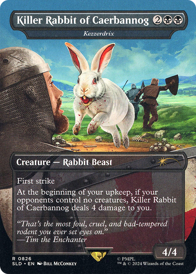 Killer Rabbit of Caerbannog – Kezzerdrix (826) Foil - Secret Lair Drop