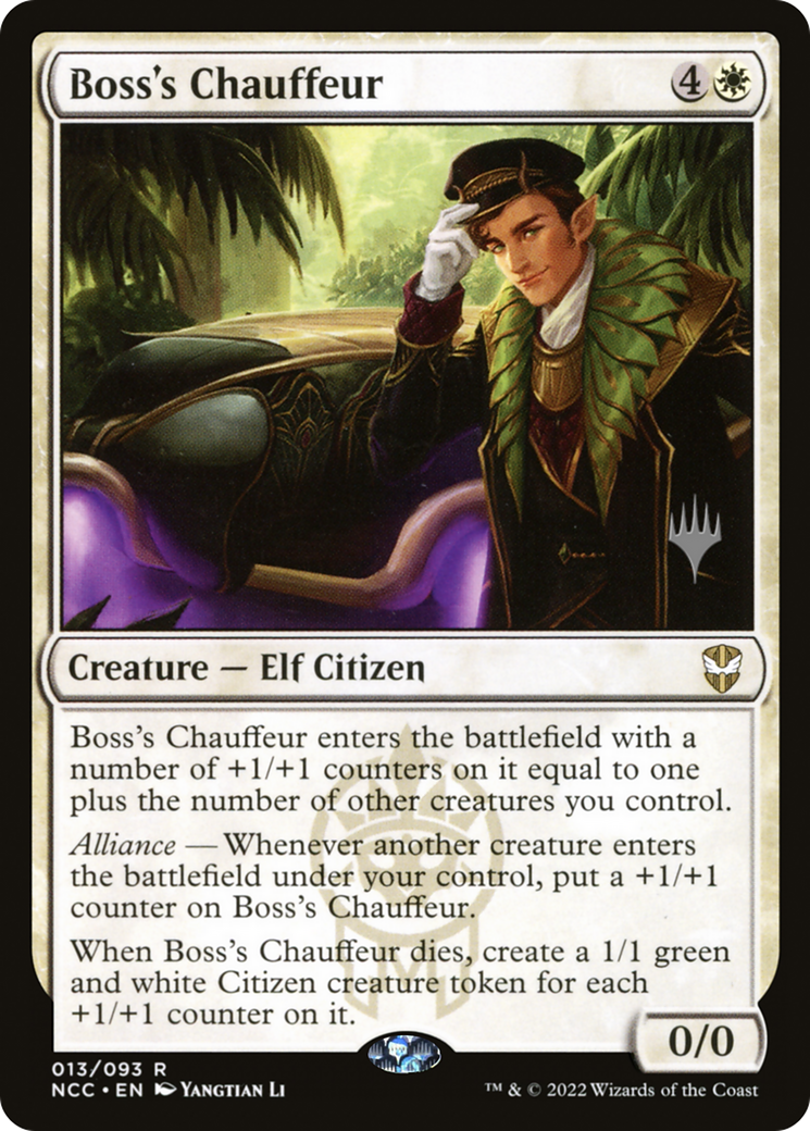 Boss's Chauffeur (13p) Foil - New Capenna Commander Promos