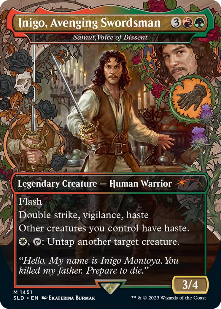 Inigo, Avenging Swordsman – Samut, Voice of Dissent (1451) Foil - Secret Lair Drop