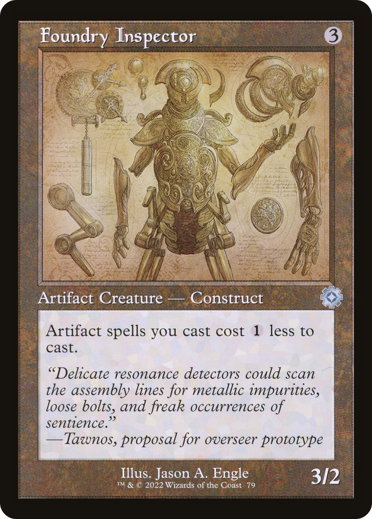 Foundry Inspector (Retro) (079) Foil - The Brothers' War Retro Artifacts