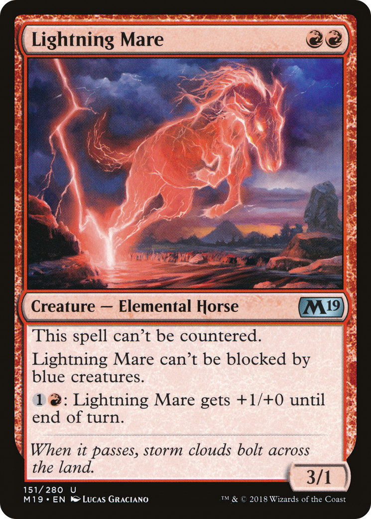 Lightning Mare (151) Foil - Core Set 2019