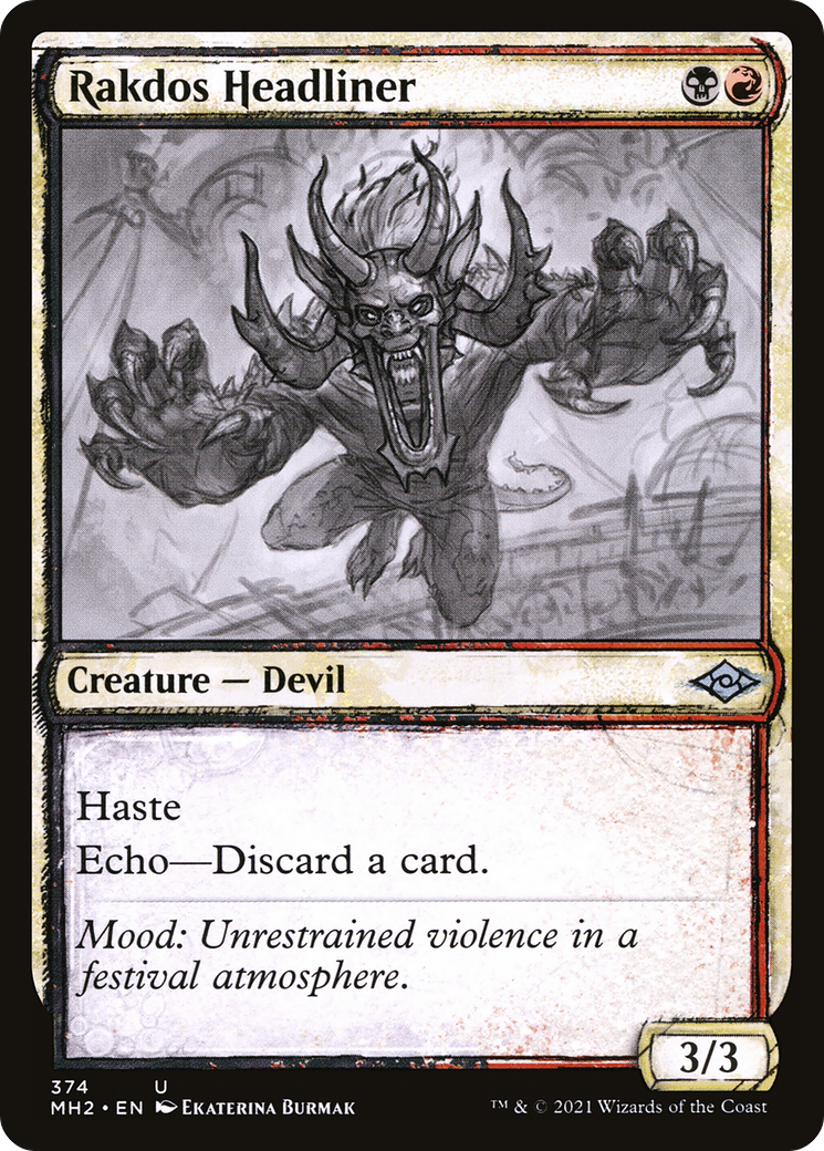 Rakdos Headliner (Showcase) (374) Foil - Modern Horizons 2