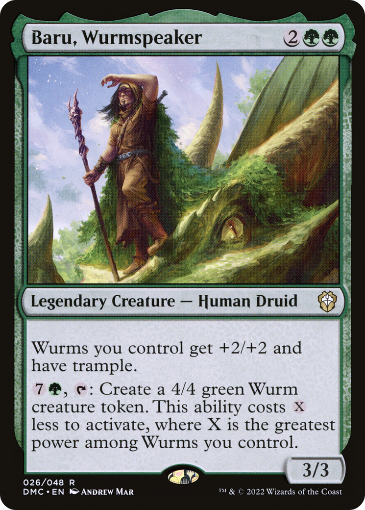 Baru, Wurmspeaker (026) Foil - Dominaria United Commander
