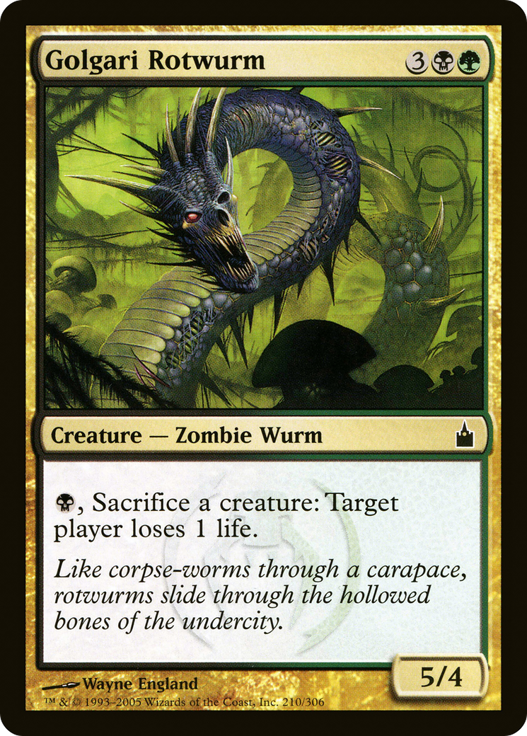 Golgari Rotwurm (210) - Ravnica: City of Guilds