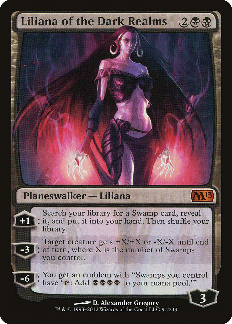 Liliana of the Dark Realms (097) Foil - Magic 2013