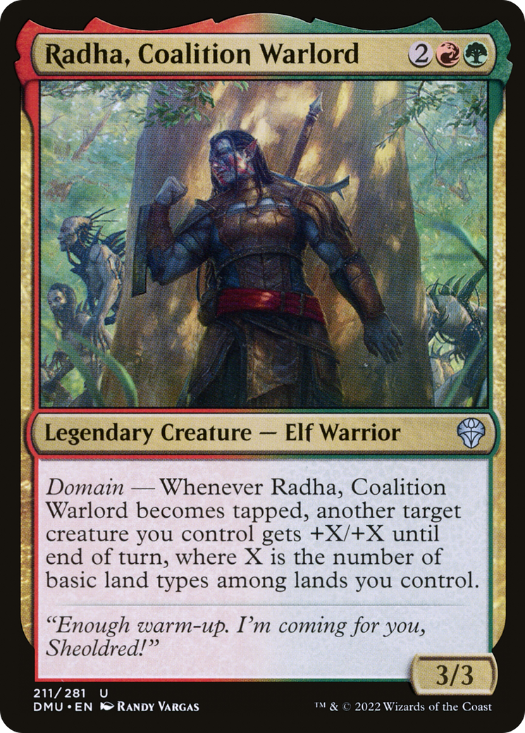 Radha, Coalition Warlord (211) Foil - Dominaria United