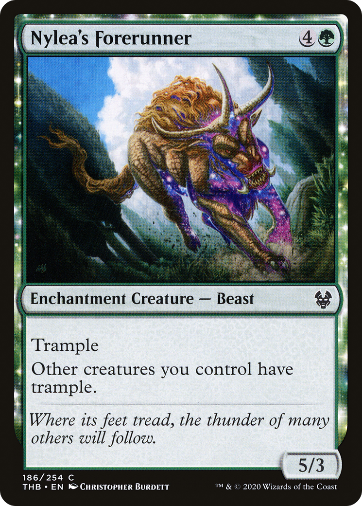 Nylea's Forerunner (186) Foil - Theros Beyond Death