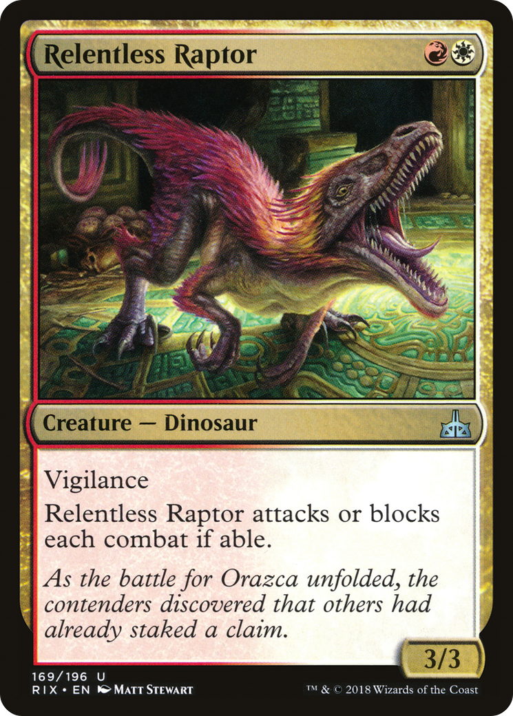 Relentless Raptor (169) Foil - Rivals of Ixalan