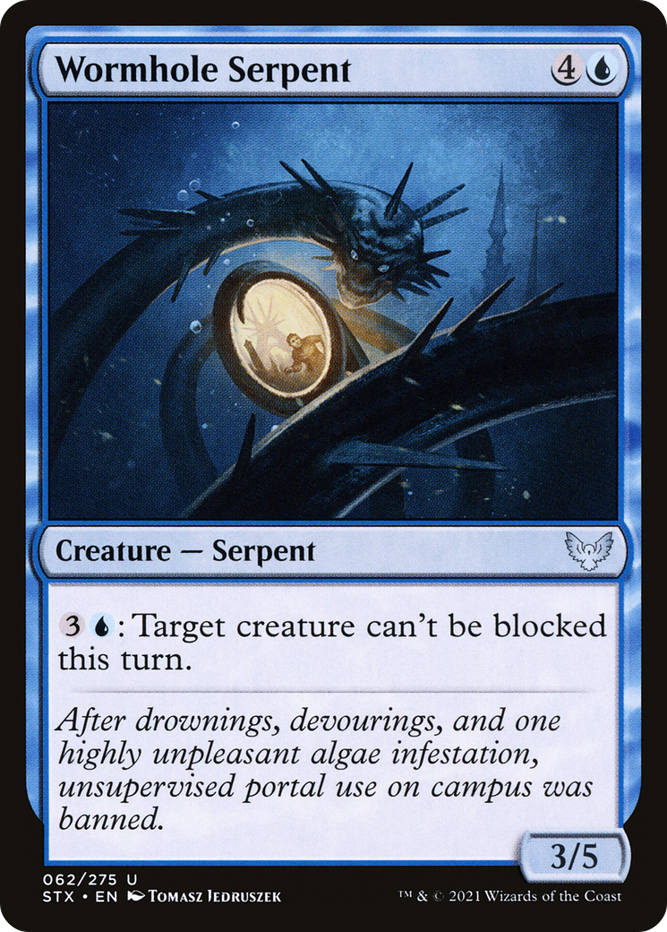 Wormhole Serpent (062) Foil - Strixhaven: School of Mages