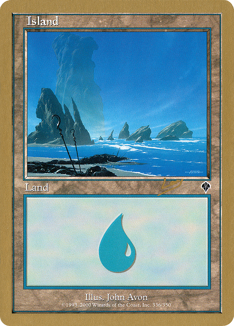 Island (336) - 2002 Raphael Levy (INV) (Retro) - World Championship Decks 2002