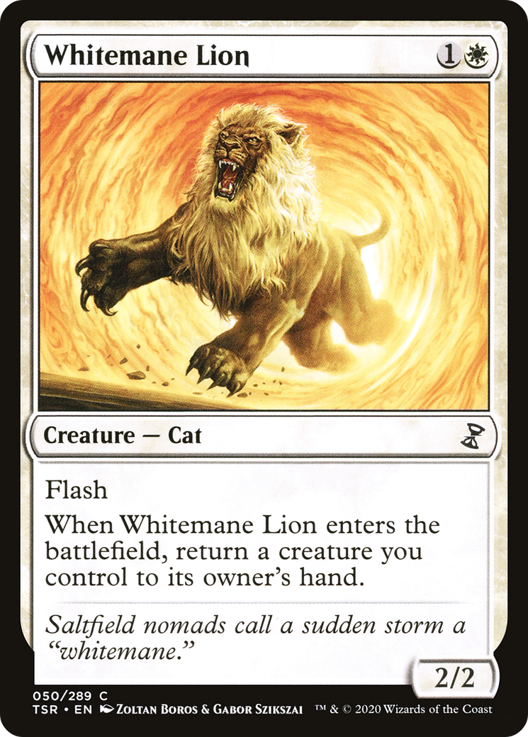 Whitemane Lion (050) Foil - Time Spiral Remastered