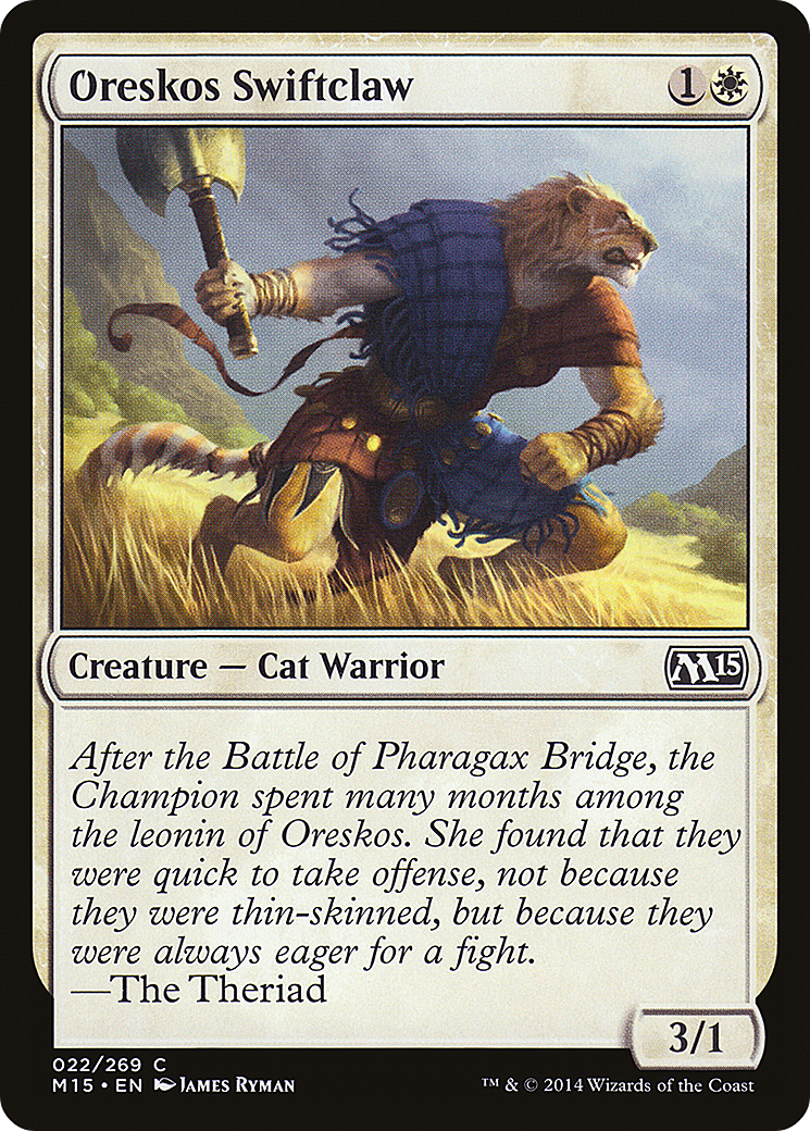 Oreskos Swiftclaw (022) - Magic 2015