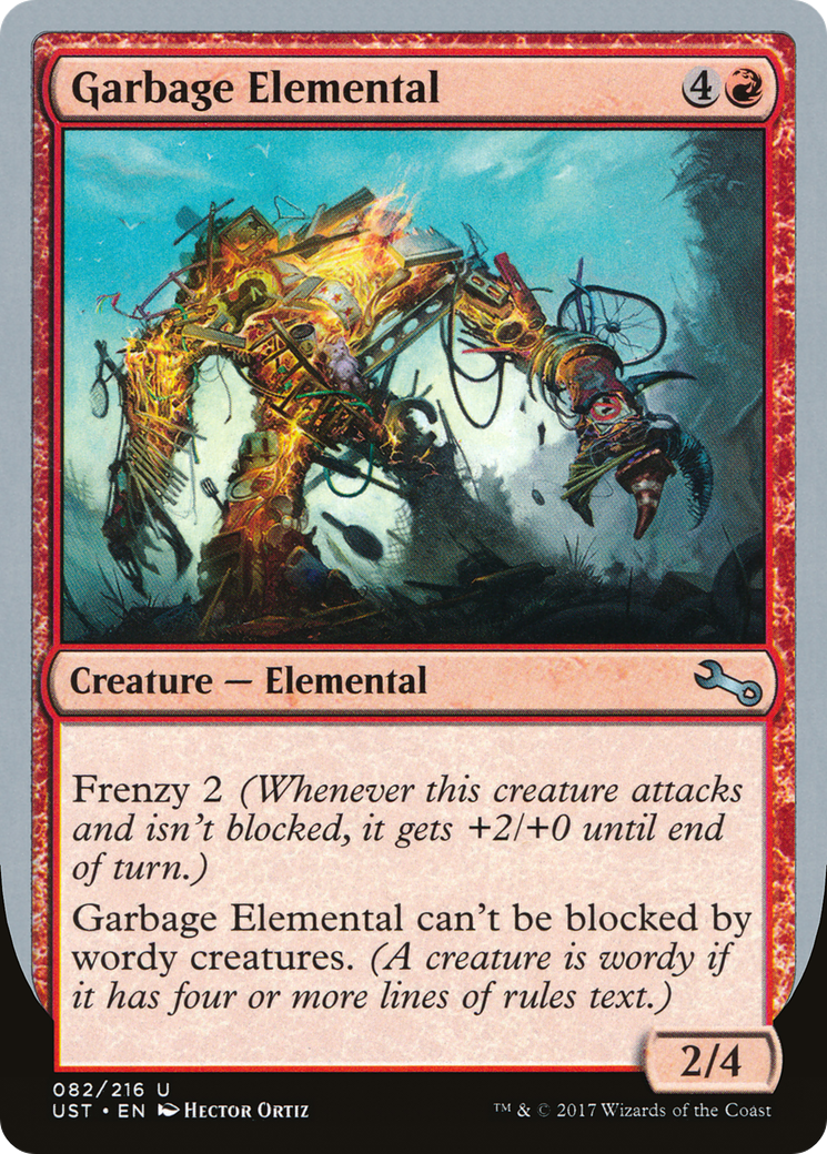 Garbage Elemental (82a) Foil - Unstable