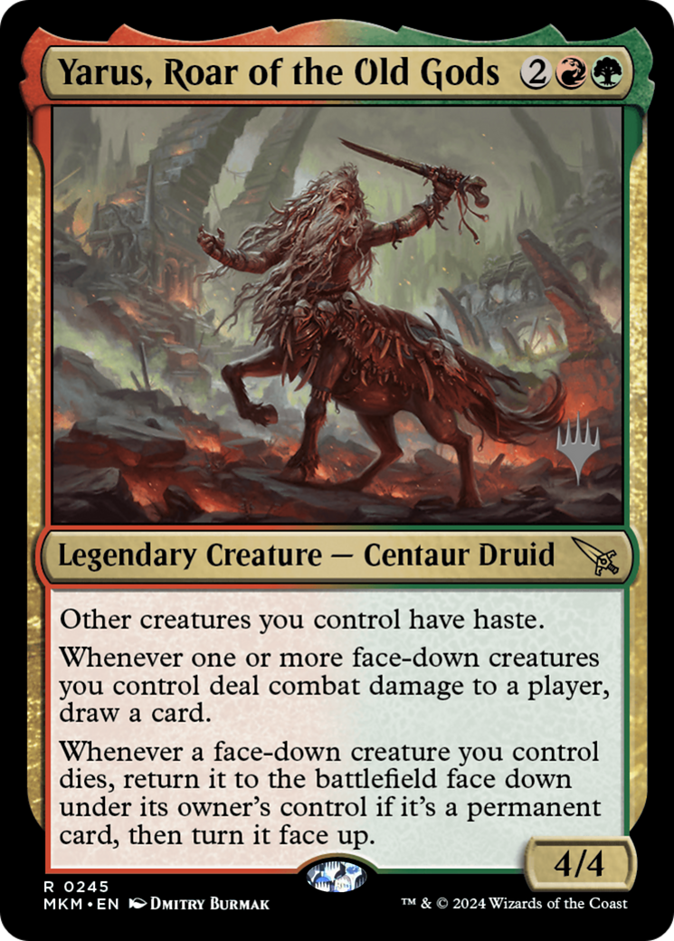 Yarus, Roar of the Old Gods (245) Foil - Murders at Karlov Manor Promos