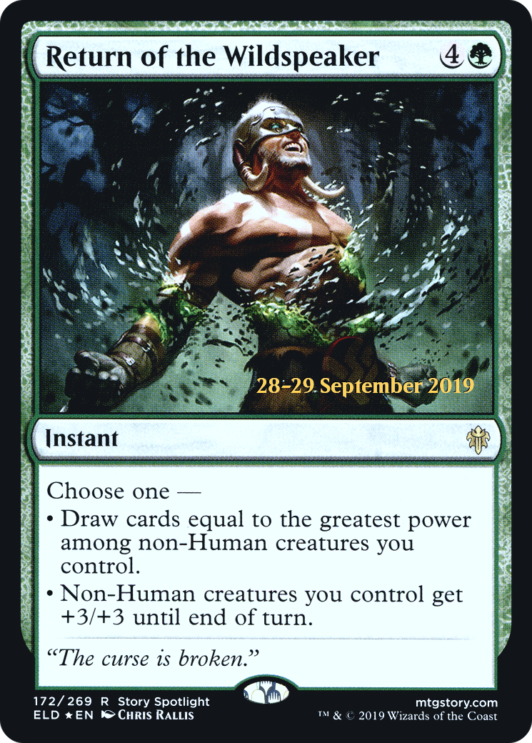 Return of the Wildspeaker (172) Foil - Throne of Eldraine Promos