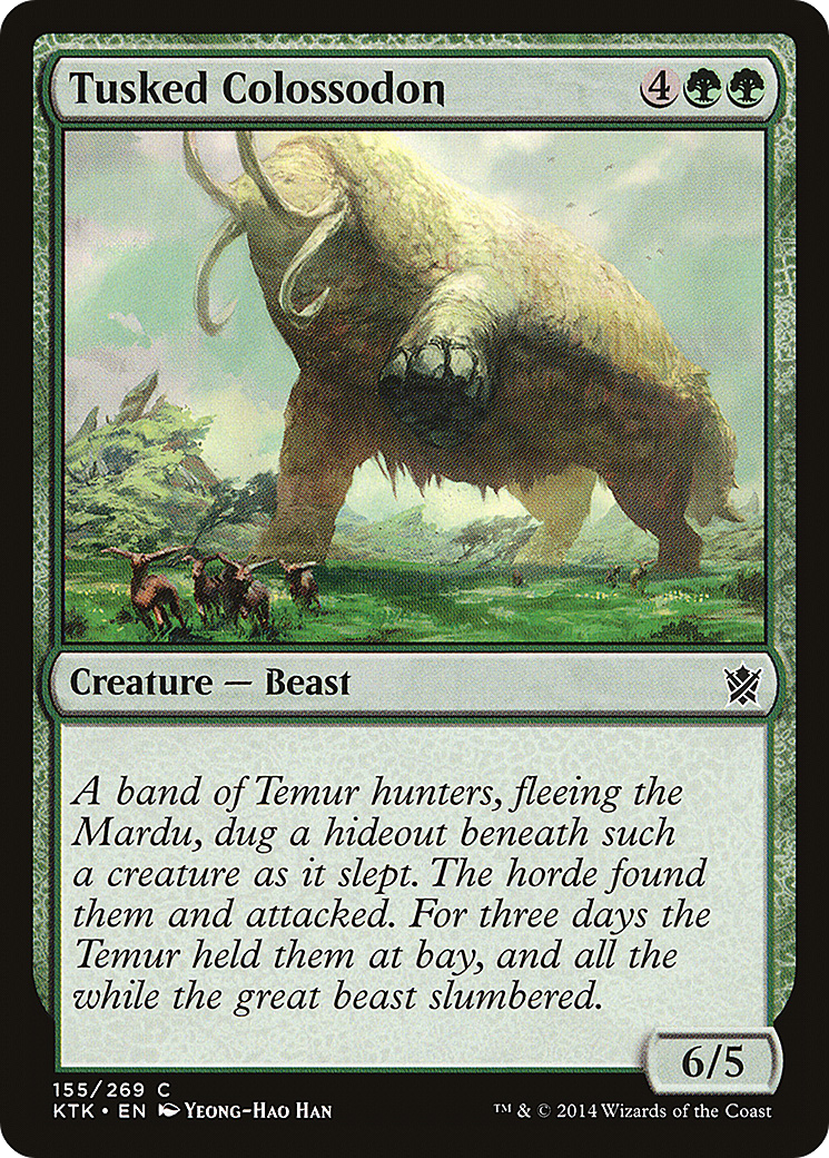 Tusked Colossodon (155) Foil - Khans of Tarkir