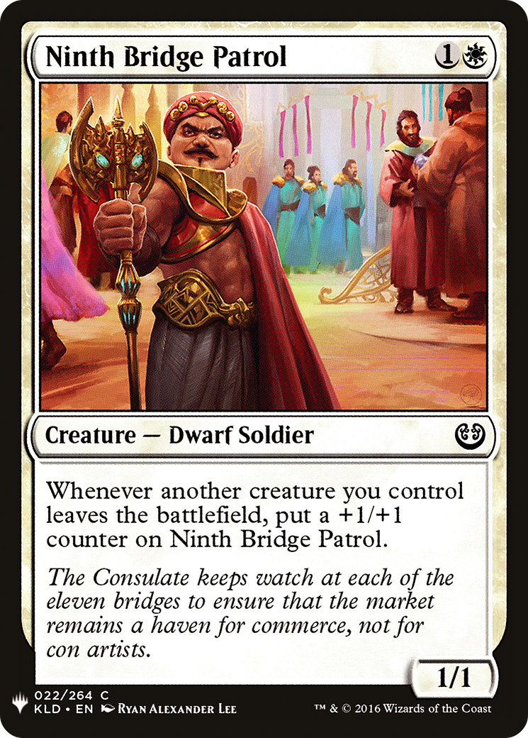 Ninth Bridge Patrol (KLD-22) - The List