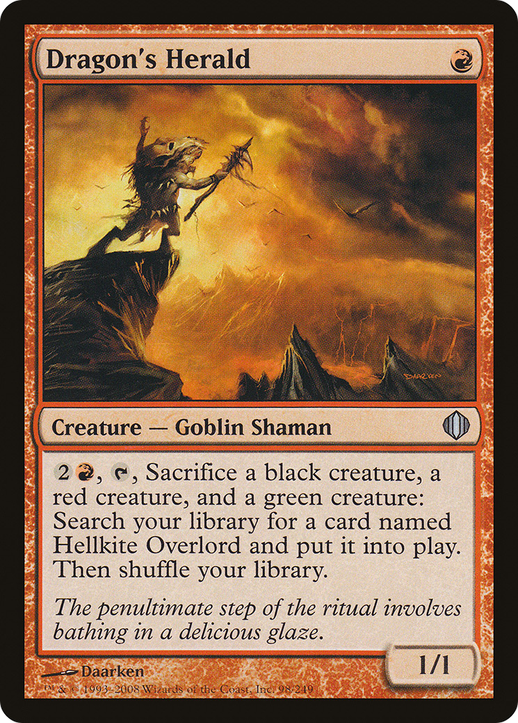 Dragon's Herald (098) Foil - Shards of Alara