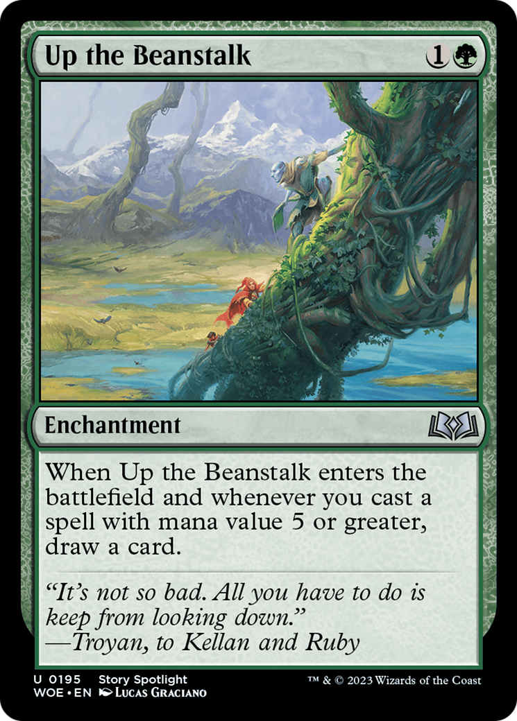 Up the Beanstalk (195) Foil - Wilds of Eldraine
