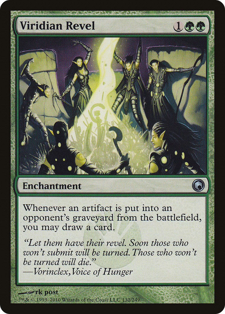 Viridian Revel (132) Foil - Scars of Mirrodin