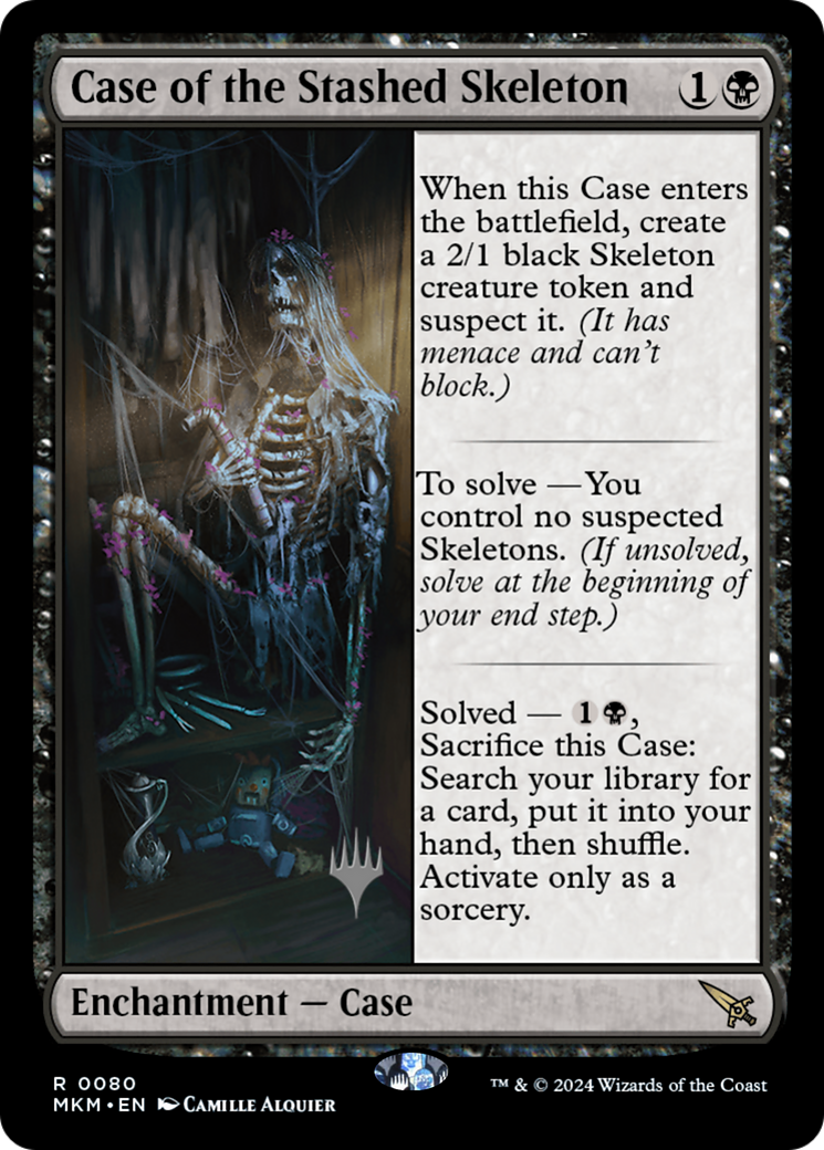Case of the Stashed Skeleton (080) Foil - Murders at Karlov Manor Promos