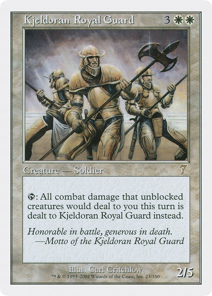 Kjeldoran Royal Guard (023) Foil - Seventh Edition