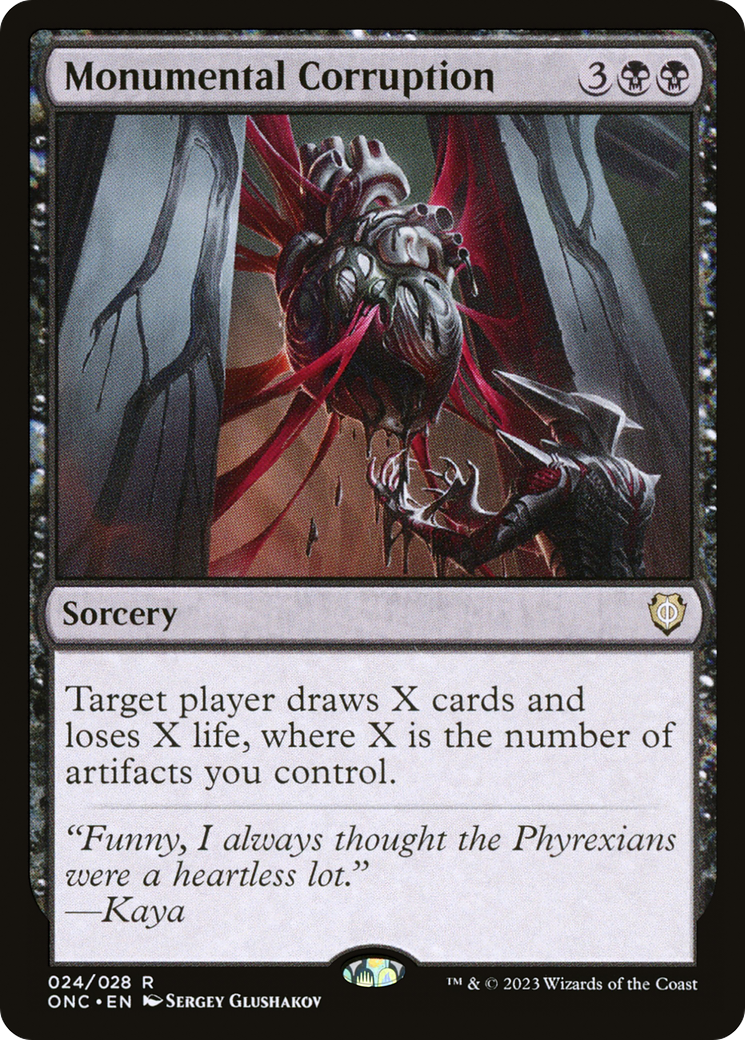 Monumental Corruption (024) Foil - Phyrexia: All Will Be One Commander