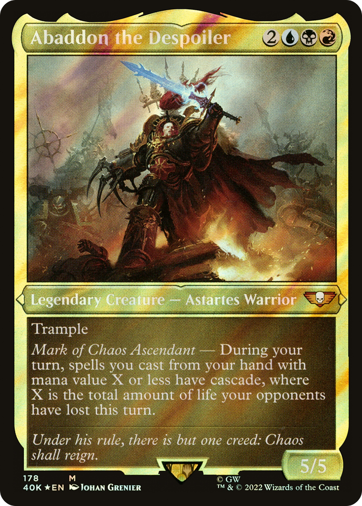 Abaddon the Despoiler (178) Foil - Warhammer 40,000 Commander