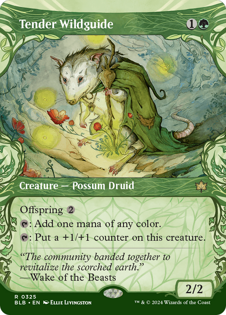 Tender Wildguide (Showcase) (325) Foil - Bloomburrow