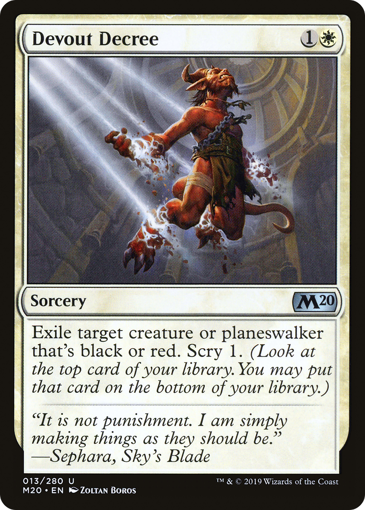 Devout Decree (013) - Core Set 2020