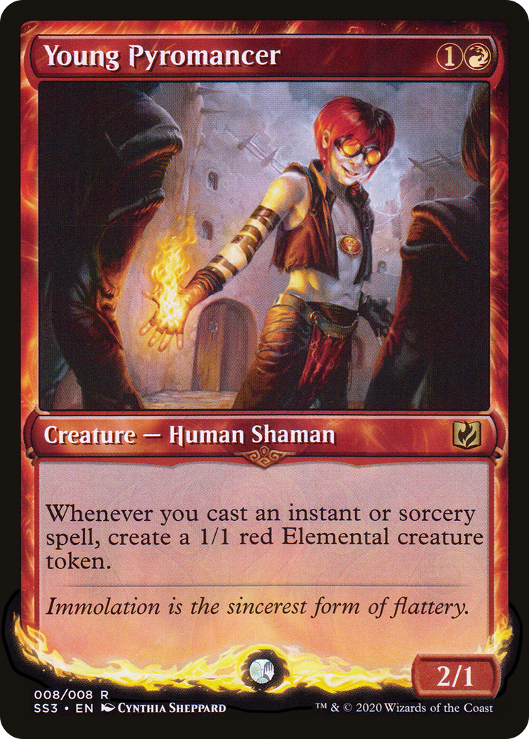 Young Pyromancer (008) Foil - Signature Spellbook: Chandra