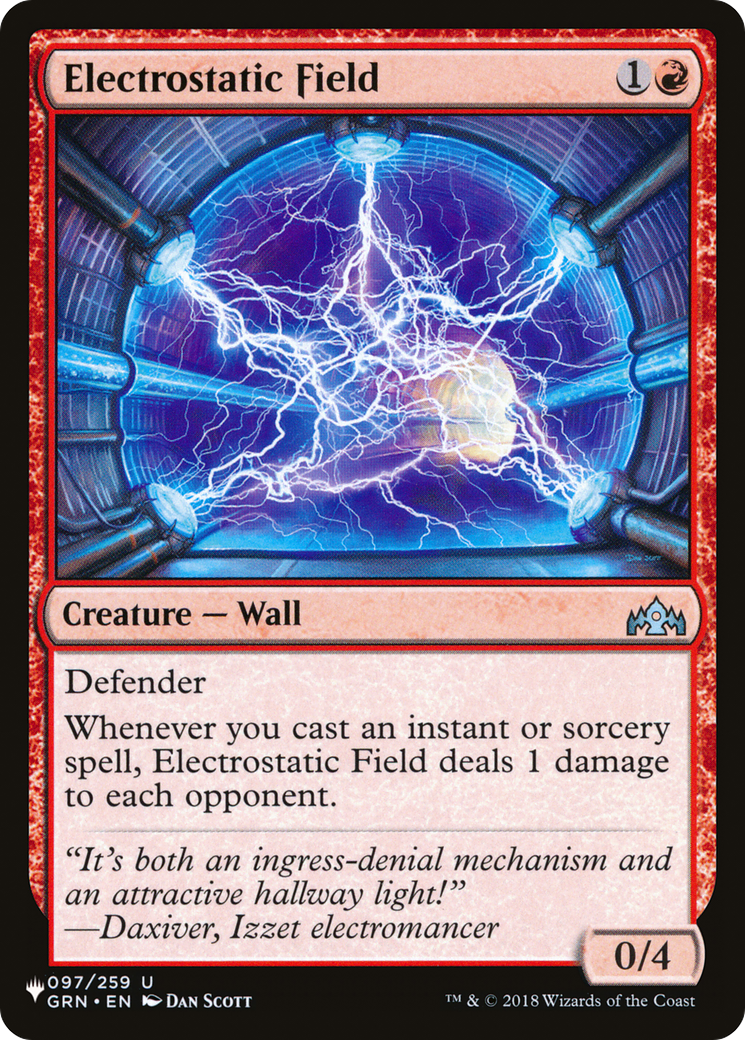 Electrostatic Field (GRN-97) - The List