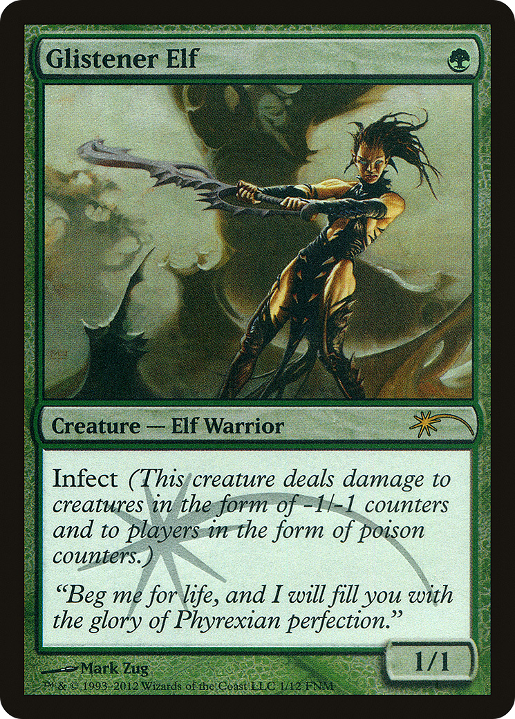 Glistener Elf (001) Foil - Friday Night Magic 2012