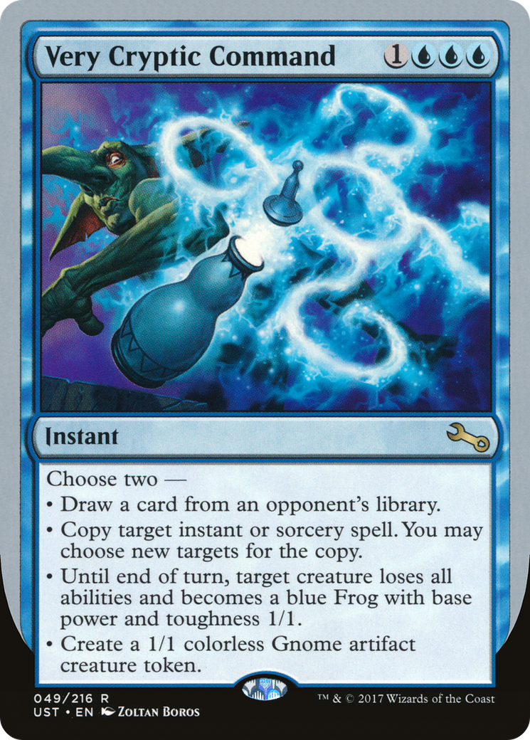 Very Cryptic Command (49c) Foil - Unstable