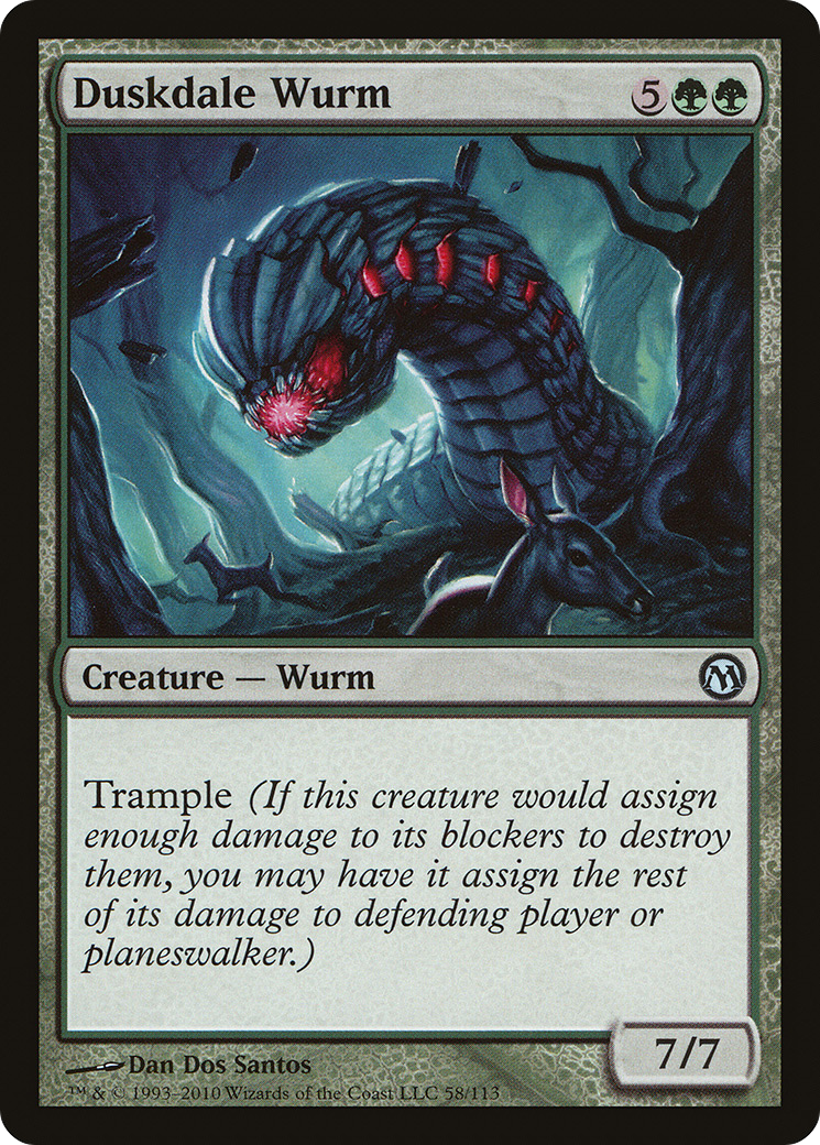 Duskdale Wurm (058) - Duels of the Planeswalkers