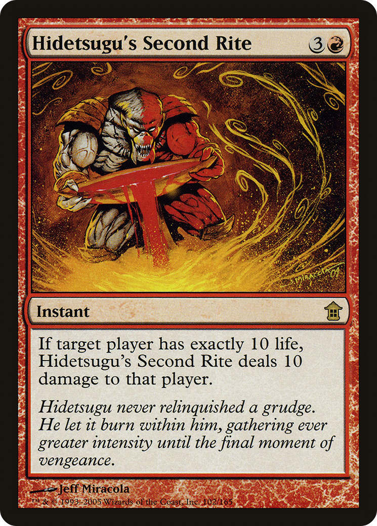 Hidetsugu's Second Rite (102) - Saviors of Kamigawa
