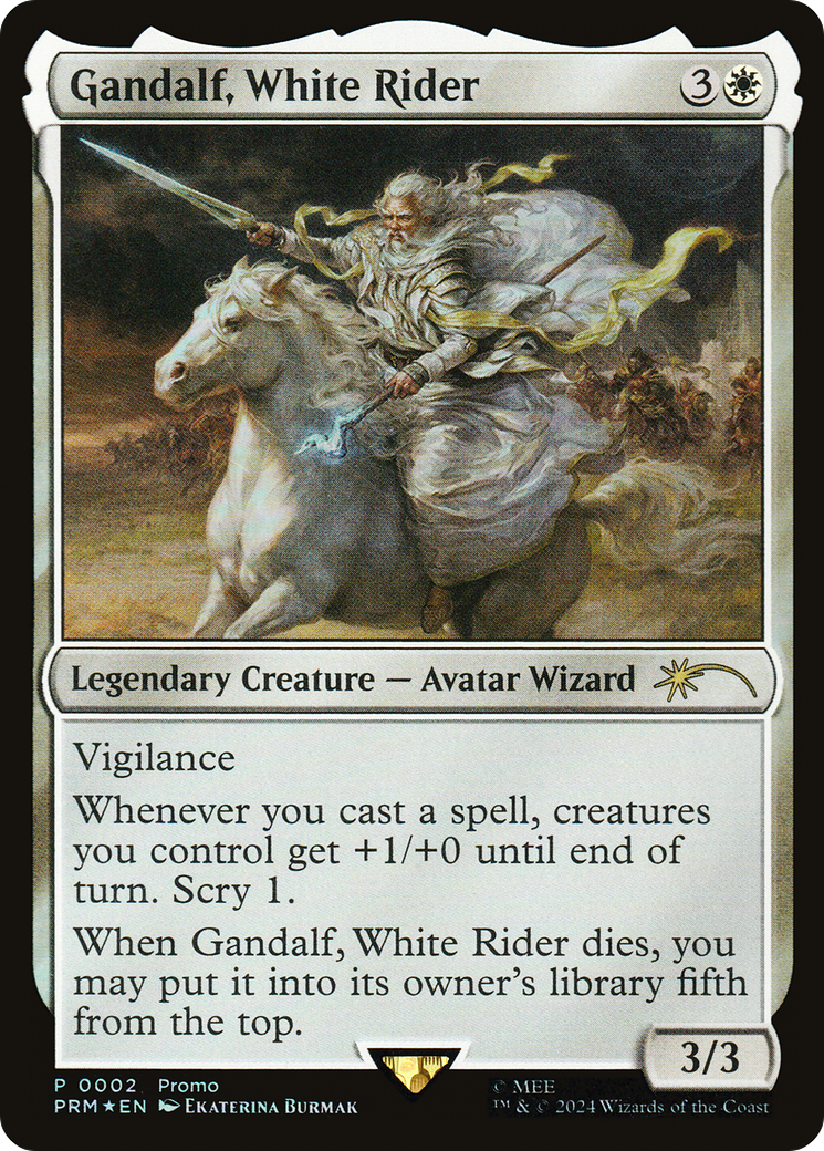 Gandalf, White Rider (002) Foil - Tales of Middle-earth Deluxe Commander Kit