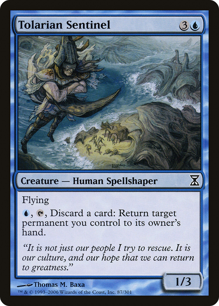 Tolarian Sentinel (087) Foil - Time Spiral