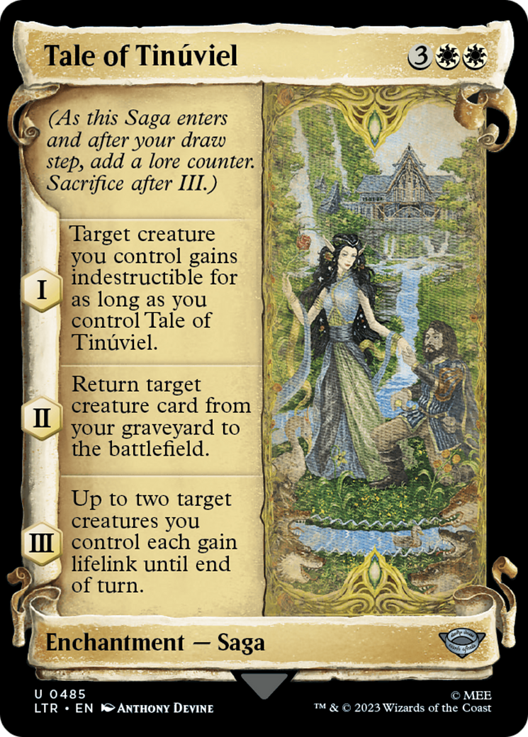 Tale of Tinúviel (Showcase) (485) Foil - The Lord of the Rings: Tales of Middle-earth