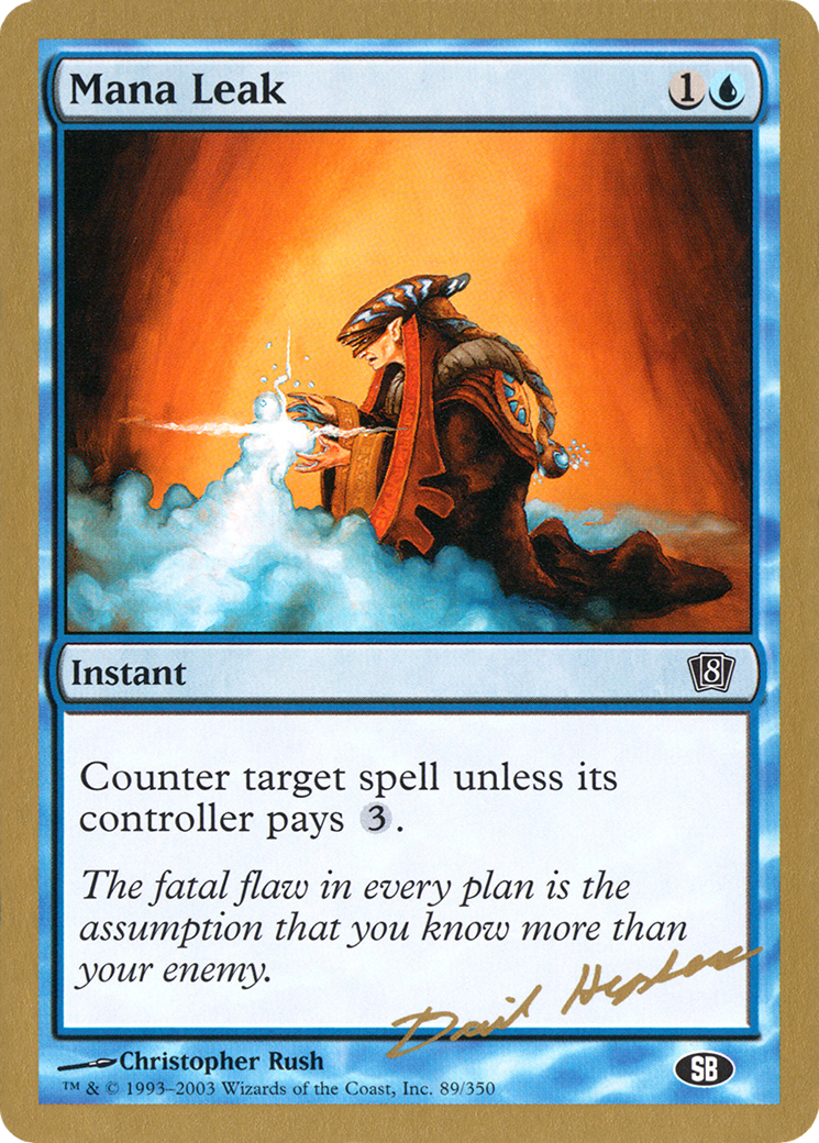 Mana Leak - 2003 Dave Humpherys (8ED) (SB) - World Championship Decks 2003