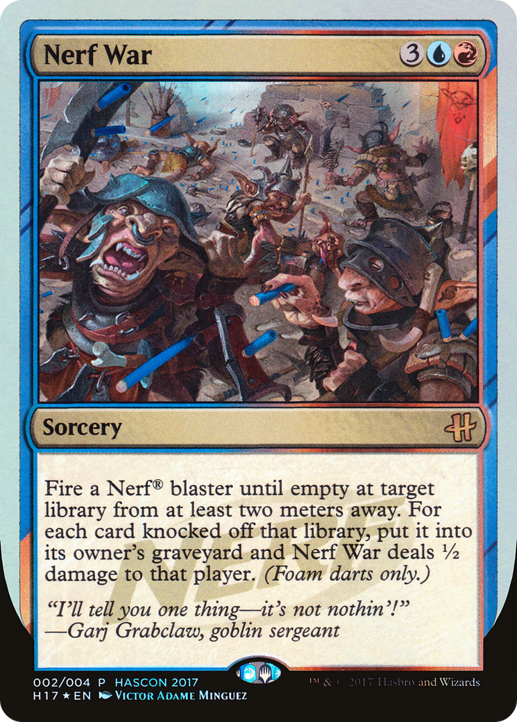 Nerf War (002) Foil - HasCon 2017