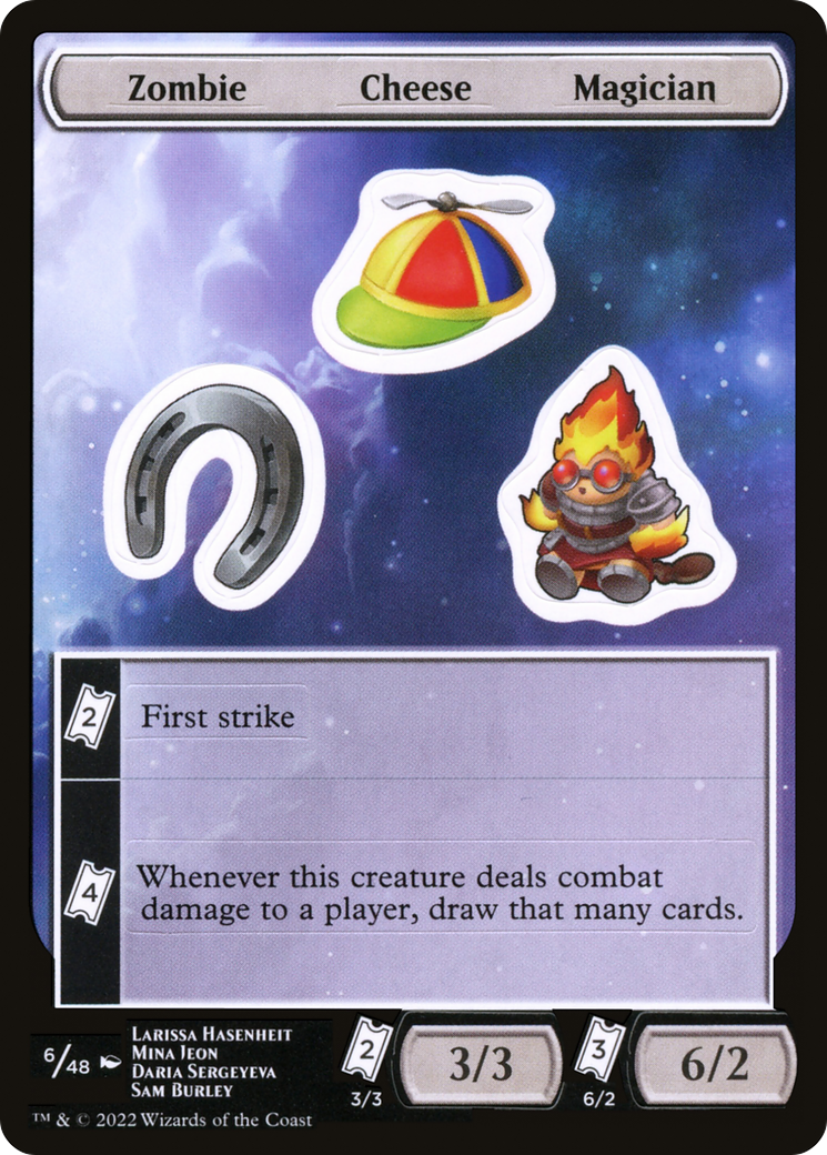 Zombie Cheese Magician (006) - Unfinity Sticker Sheets