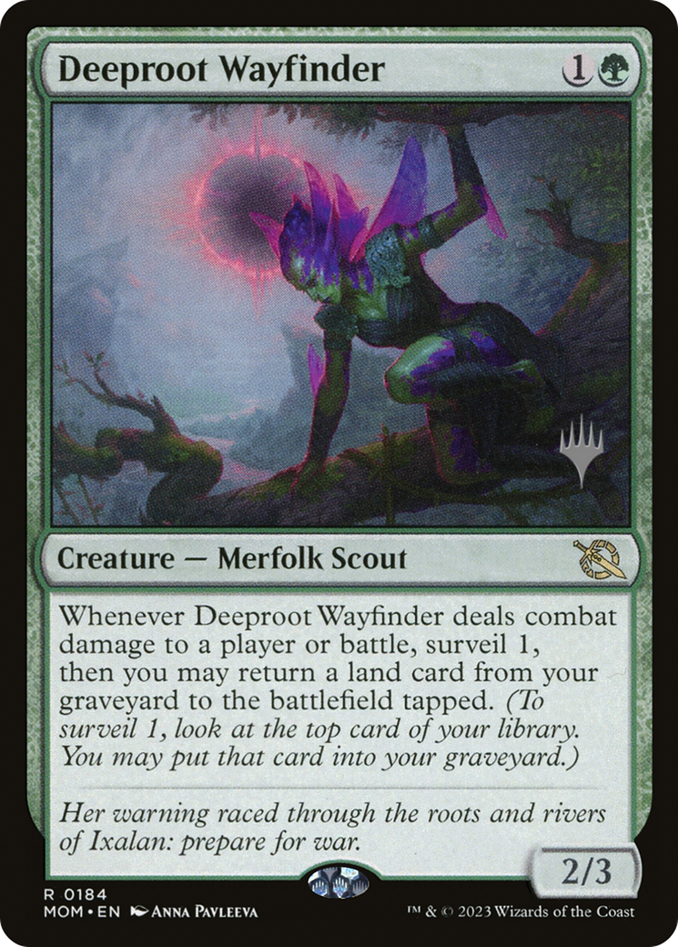 Deeproot Wayfinder (184p) Foil - March of the Machine Promos