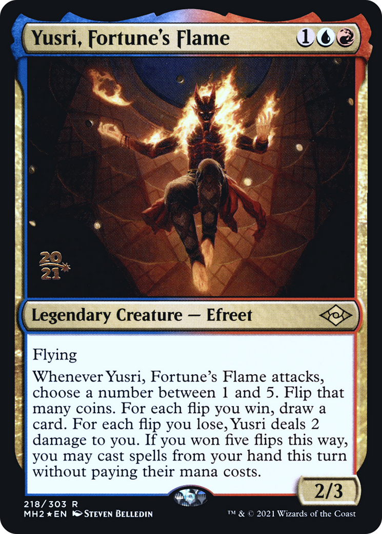 Yusri, Fortune's Flame (218s) Foil - Modern Horizons 2 Promos