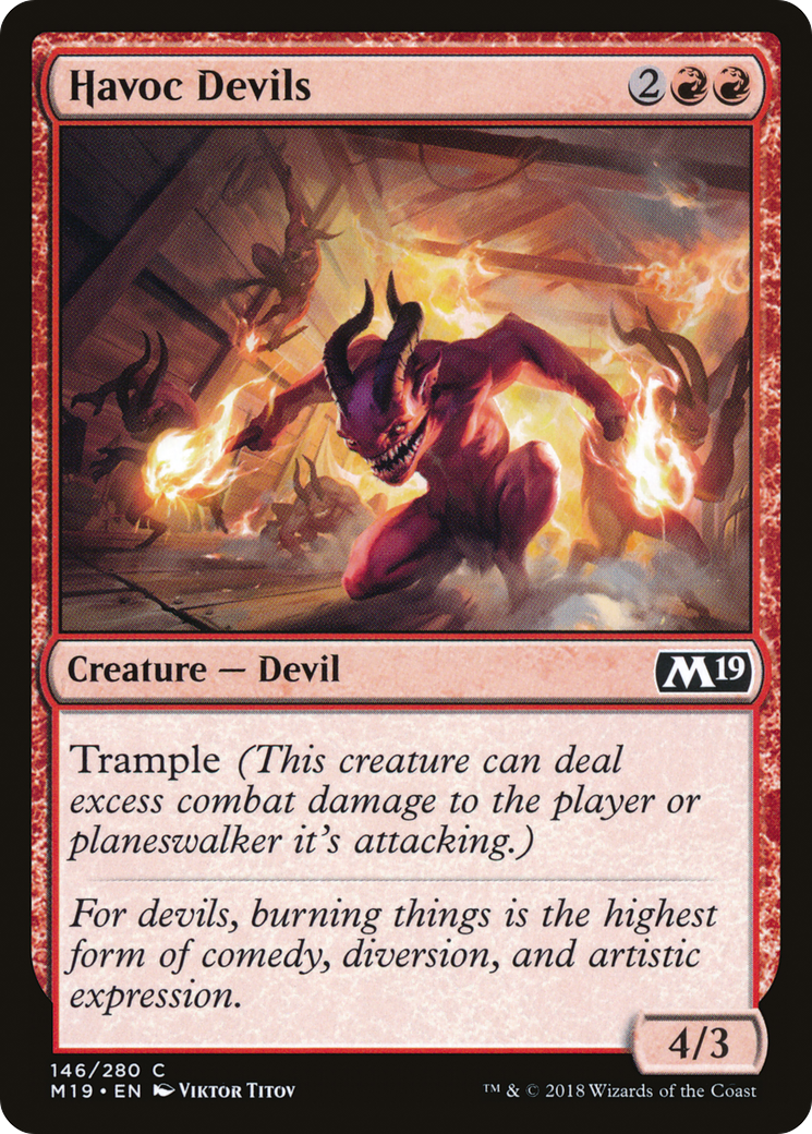 Havoc Devils (146) Foil - Core Set 2019